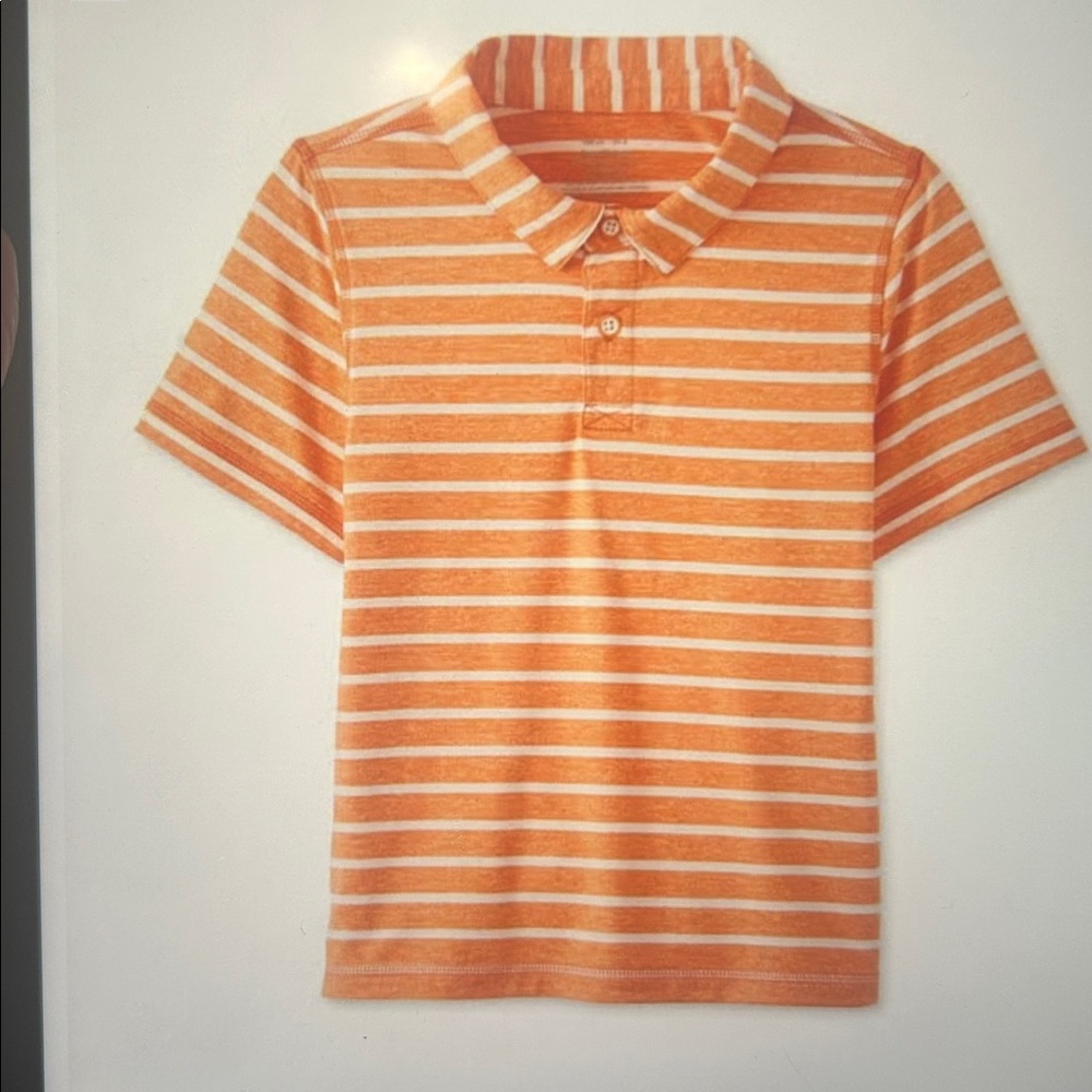 Hanna Andersson Active Striped Polo Shirt, 6-7